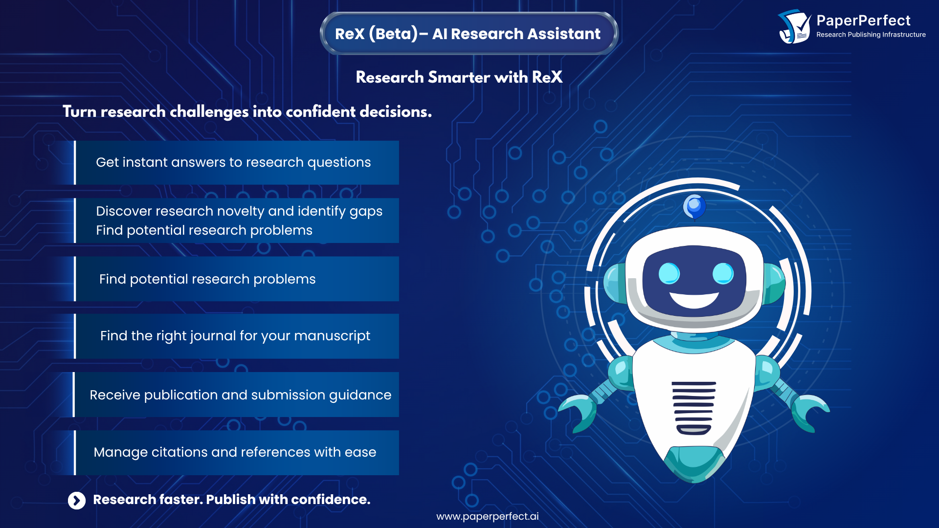 Meet ReX – Your AI Research Assistant for Smarter Research and Faster Publishing